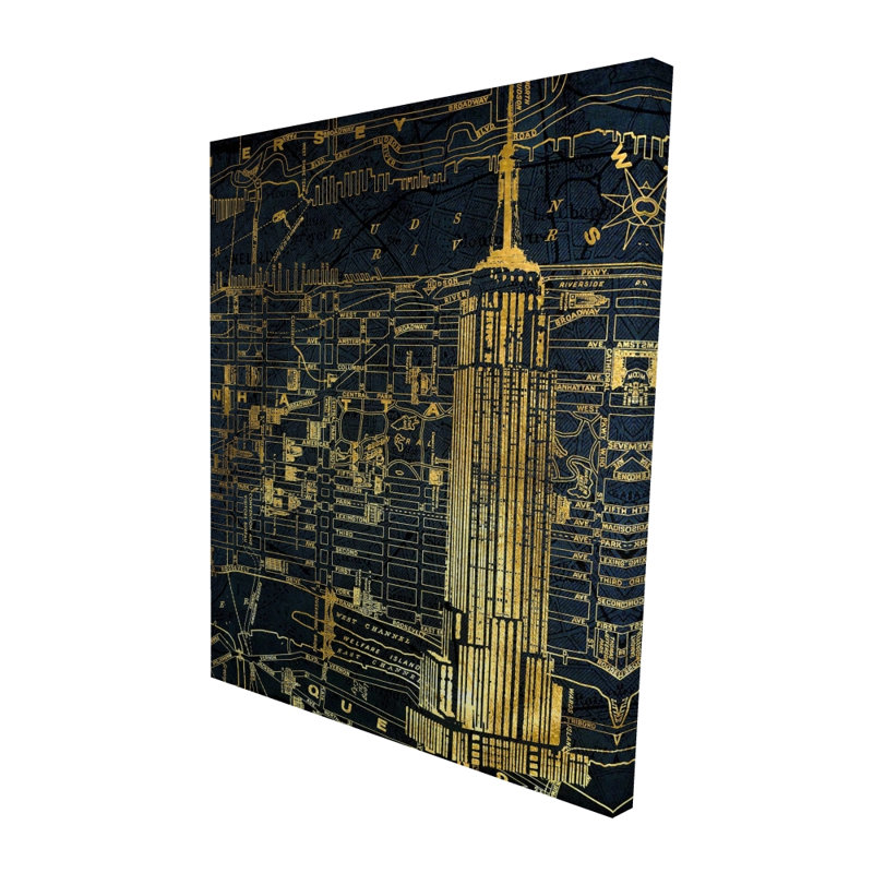 Impression sur toile «Gold City» - architecture industrielle