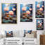 Fleurs de lotus étang harmonie sur toile-687119169-687119231