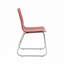 Ensemble de 2 chaises d'appoint rouges Flammara