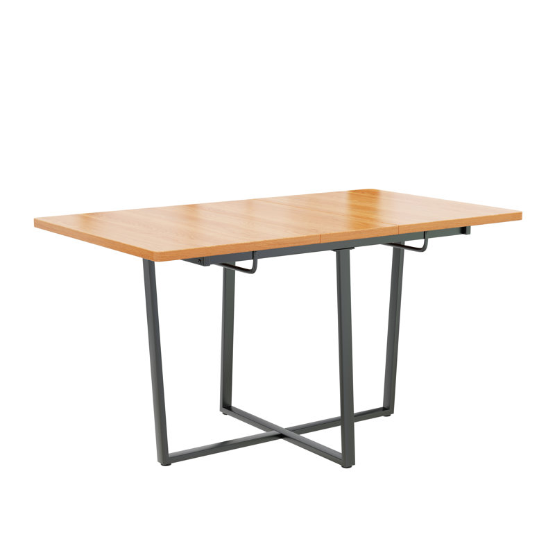 Andrel Extendable Metal Base Dining Table