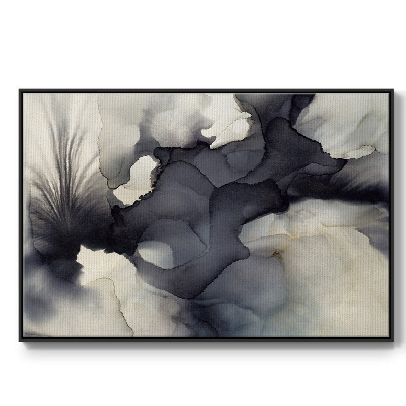 Impression sur toile encadrée, H 25 po x l 17 po x P 2 po, Cadre noir