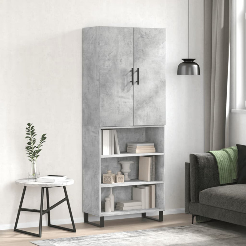 Bodhan 69.5cm Sideboard, Concrete Grey