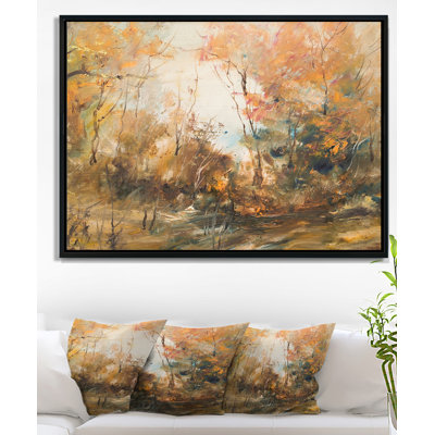 «Forest in Autumn», reproduction de peinture à l'huile sur toile tendue