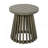 Outdoor Acacia Wood Patio Side Table, Round Coffee Table For Backyard, Lawn, Balcony,Grey Finish-6961061