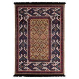 Burano Hand Knotted Wool Geometric Area Rug