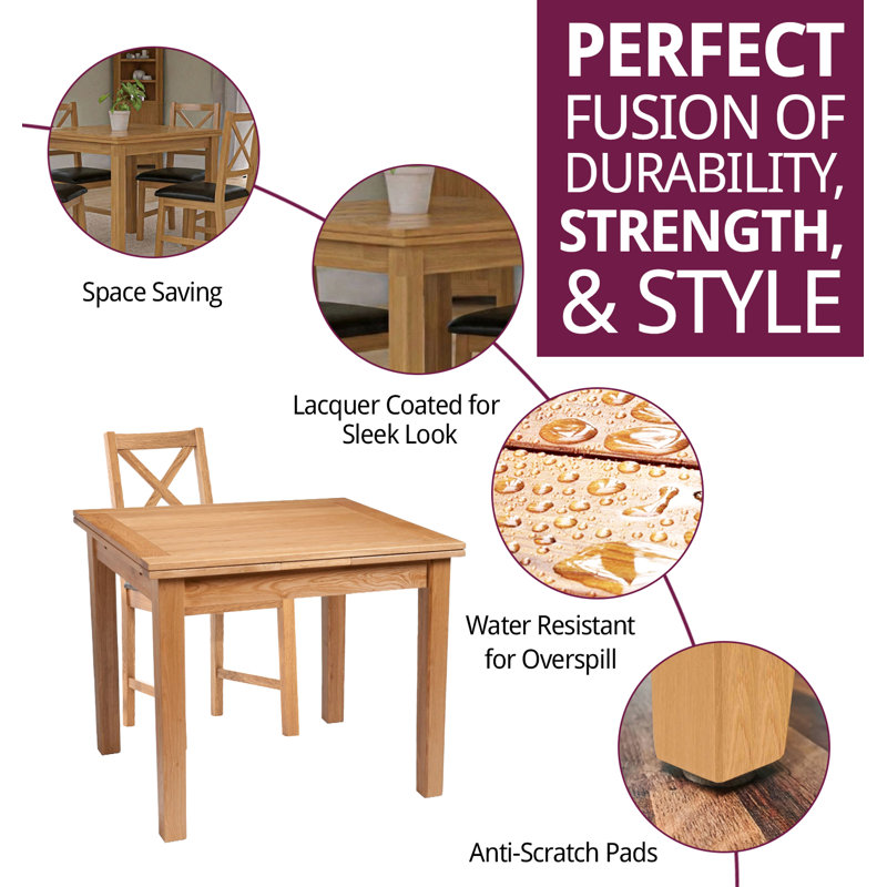 4 - Person Solid Oak Dining Set