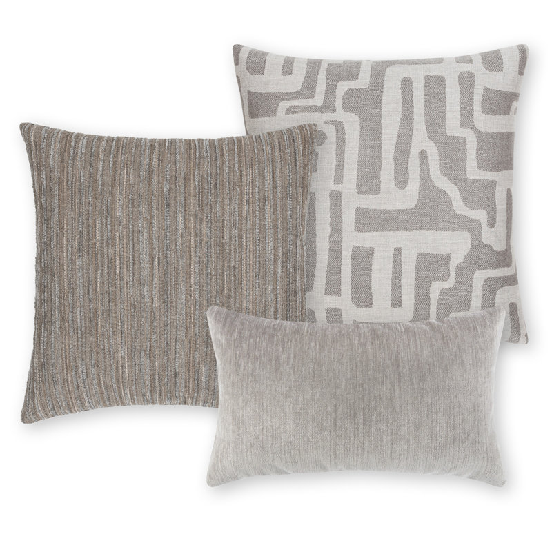 Luxe Throw Square Outdoor Pillow Cover & Insert by Elaine Smith, Striped, 20"H X 20"W, Indigo
