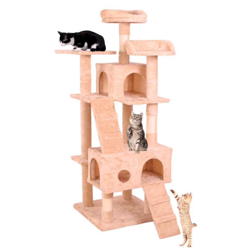 Versatile Multi-Layer Cat Tree Climbing Frame For All Feline Friends