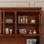 Buffet en bois massif brun noisette