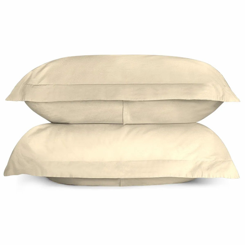 Duvet Cover Set, Ivory, Twin XL Duvet Cover + 2 Standard Shams