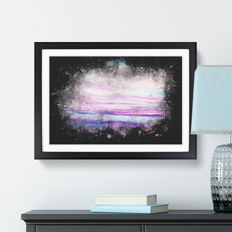 Pastel Sky - Picture Frame Graphic Art Print, Black Framed, 33cm H x 45cm W x 2cm D