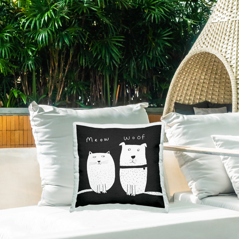 Coussin d'extérieur pour chat et chien Meow Woof