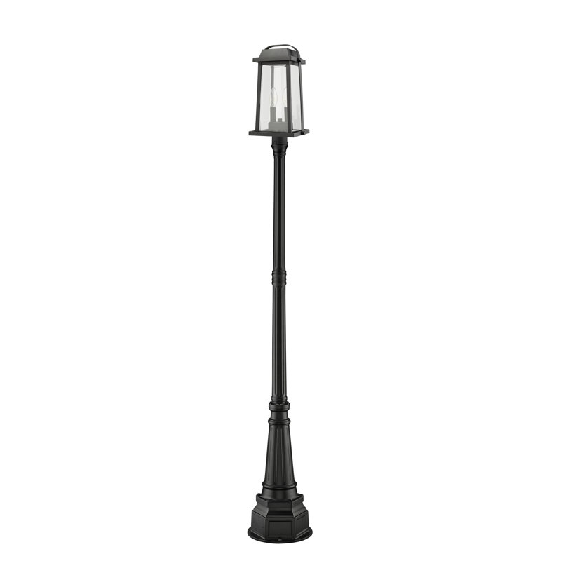 Lampadaire 97 po 2 lumières Sisto, Noir