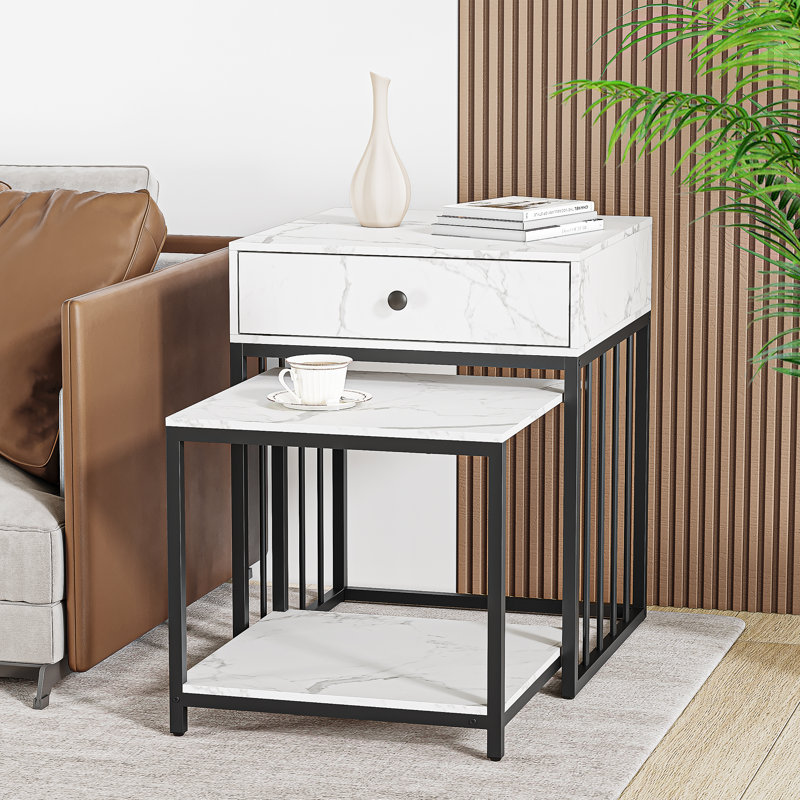 Kacelynn Nesting Tables with Storage
