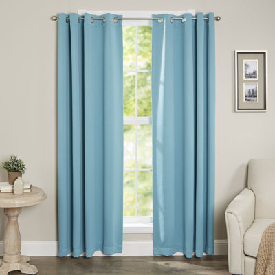 Mcmanus Sateen Room Darkening Curtain Pair