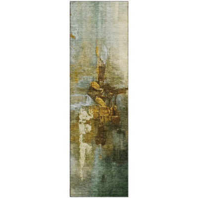 Premium Machine Washable Mayfield AMF2157 abstract Rug