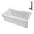 Streamline 66 in. x 32 in. Acrylic Right-Hand Drain Alcove Bathtub in Glossy White With External Drain-101699244