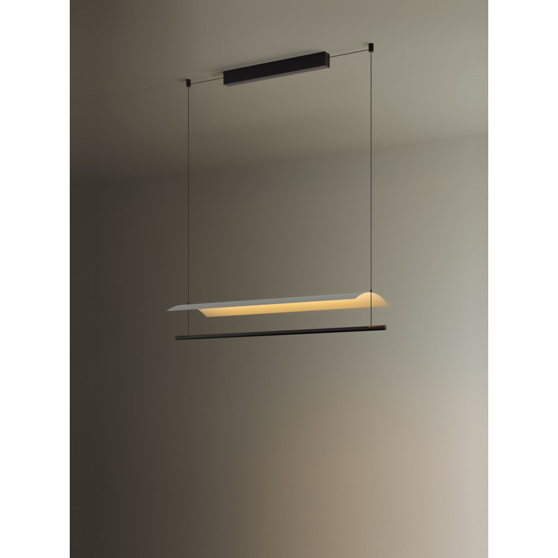 Lámina 45, 202.5" H x 34.4" W x 11.8" D, White Gray, 31 W