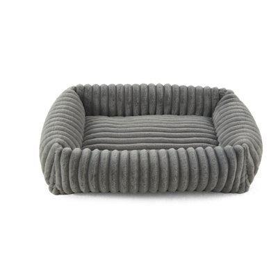 Dog Beds For Dogs & Cats, Soft Pet Bed For Indoor Cats, Cozy Rectangle Bed For Puppy & Kitty, Washable Pet Bed With Removable Cover, Non Slip Bottom