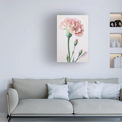 Bolog Incado Powder Pink Carnations Canvas Art