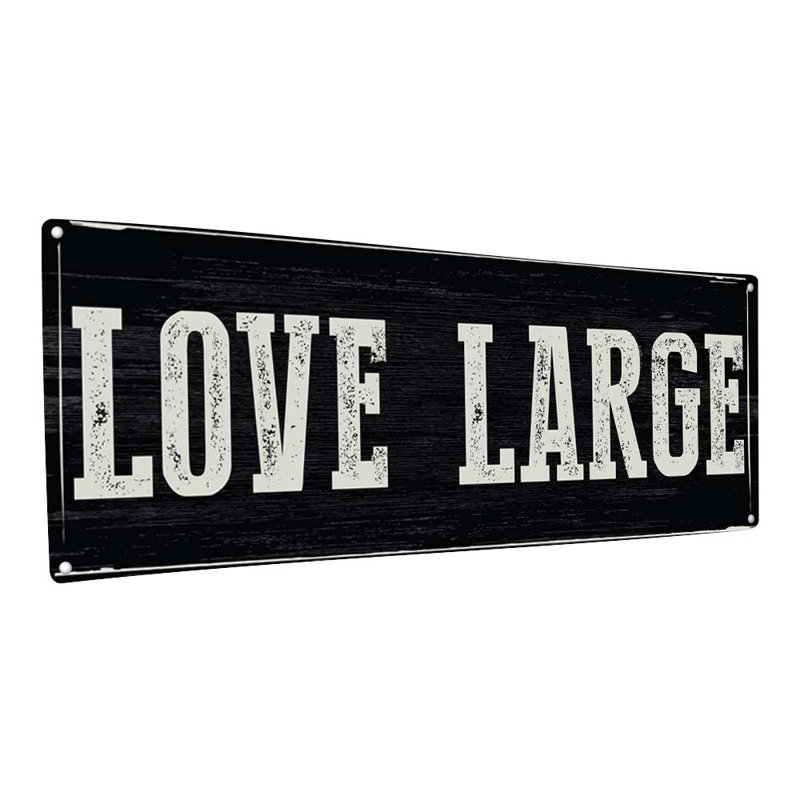Wall Decor on Metal, 11.5" H x 31" W x 0.04" D