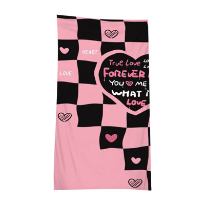 Serviette de plage en tissu en microfibre Fashion Flower