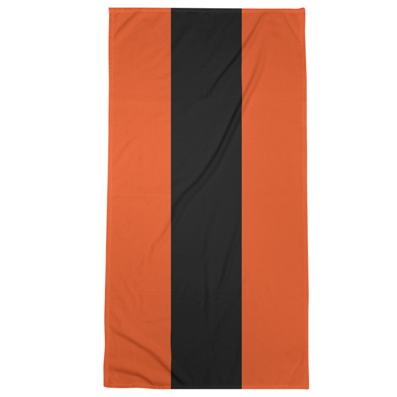 Microfiber Bath Towel, Tennessee Red Football Orange /Black