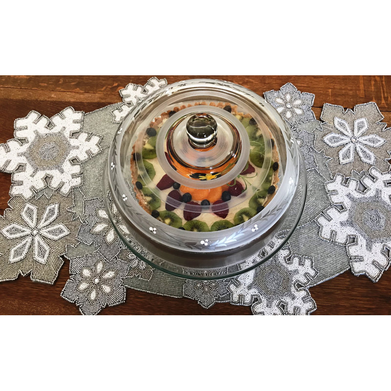 Présentoir à gâteaux Pewter Vine
