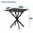 Rustic Square Side Table with Sturdy X-Frame Support and Scratch-Resistant Textured Tabletop, Industrial Accent End Table
