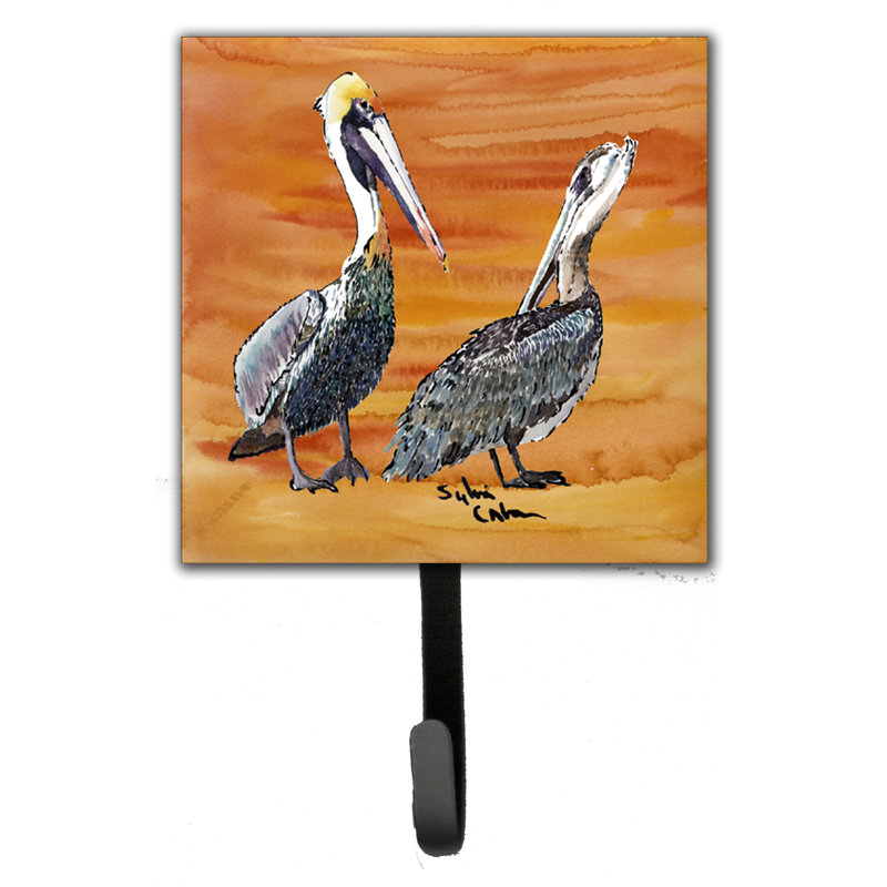 Porte-laisse d’oiseau et crochet mural pelican
