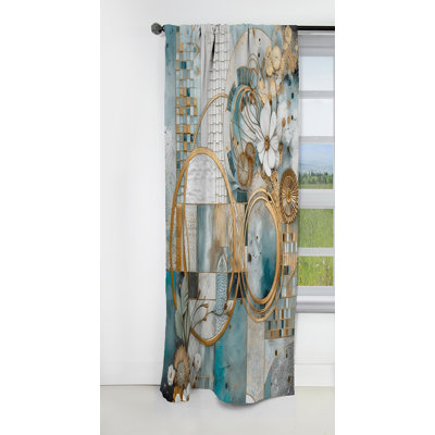 Kaitlynn - Rideau à motif floral - Rideau occultant à motif floral - 1 panneau