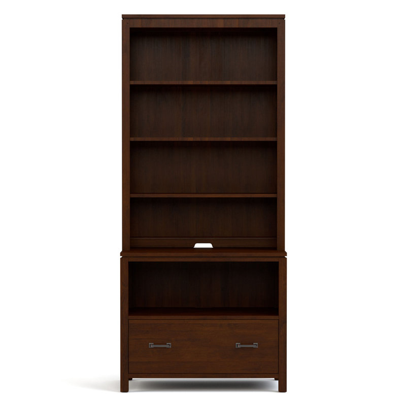 Dwyer One-Drawer File With Hutch, Bronze