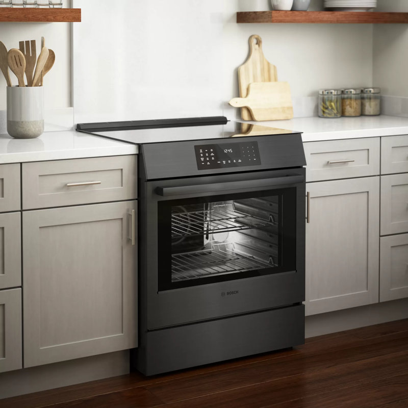 800 Series 31.5" Slide-In Electric Range, Black