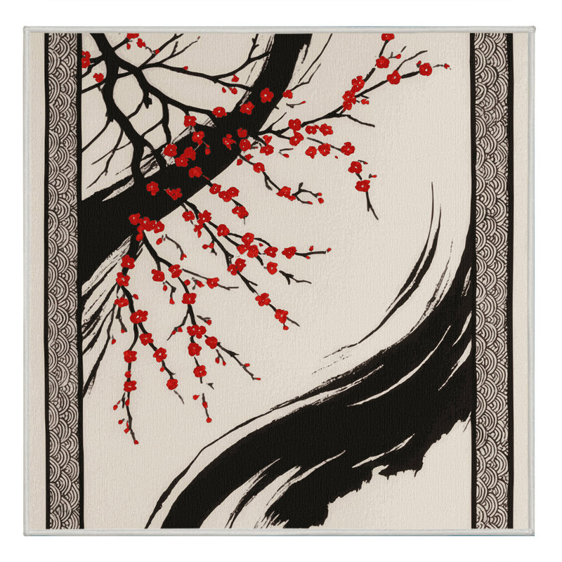 Whispering Blossoms Rug, Square 6'