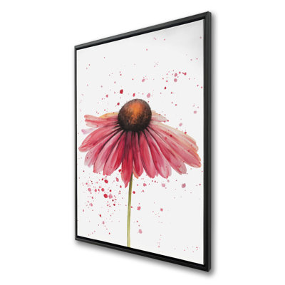 Pink Daisy Romantic Bedroom Canvas | Home Decor Art
