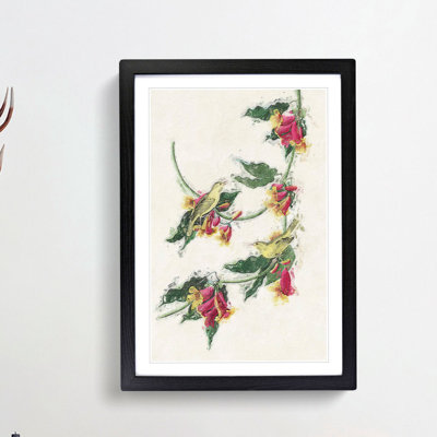 Rathbone Warbler Birds by John Audubon - Picture Frame Painting Print