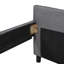 Upholstered Daybed With Two Drawers, Grey, Support Base Grey Upholstery, Structure-107066934