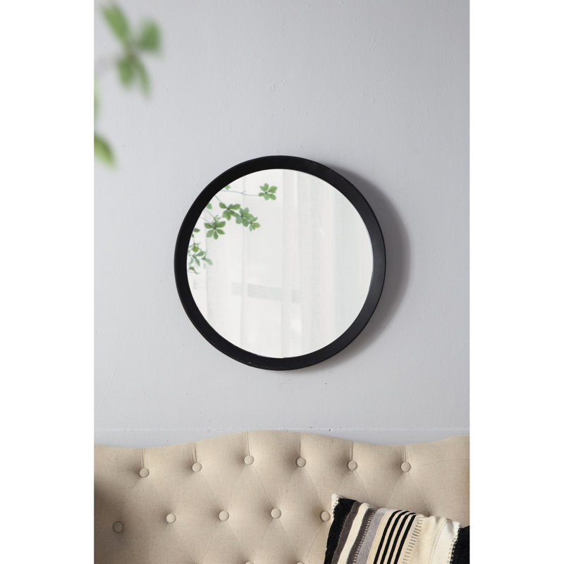 Miroir mural élégant en bois de manguier - idéal pour la salle de bain et le hall d'entrée