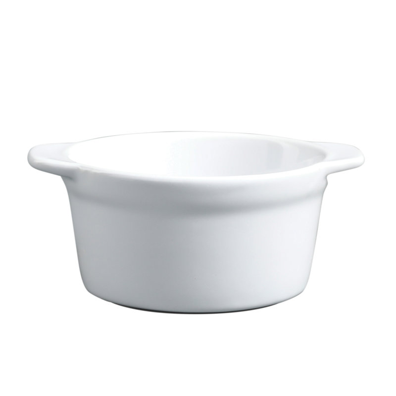 Martha Stewart Everyday 4 Piece 4 Inch Stoneware Ramekin Set In White