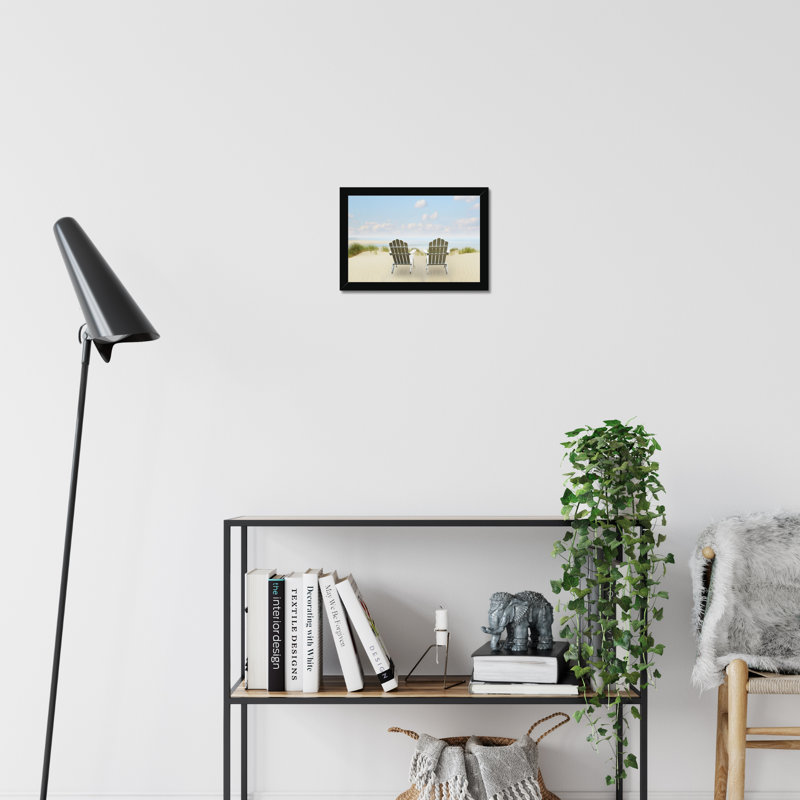Beachscape I by James McLoughlin - Print, 24cm H x 34cm W, Black Framed Paper Print