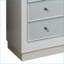 Armoire à bijoux 6 tiroirs blanc moderne avec miroir Tiroirs doublés de feutre | Blanc | Bois