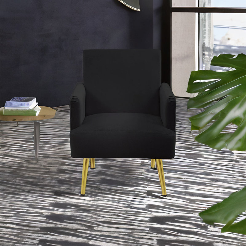 Fauteuil de 25,5 po Mareen, Noir