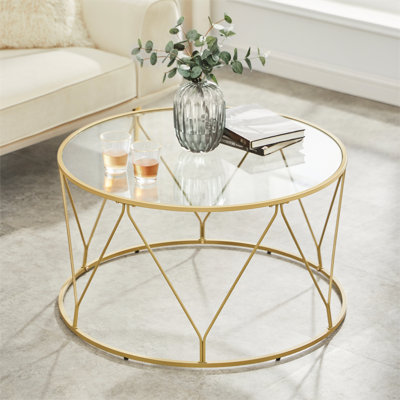 Table basse dorée 33,1 po Doynton