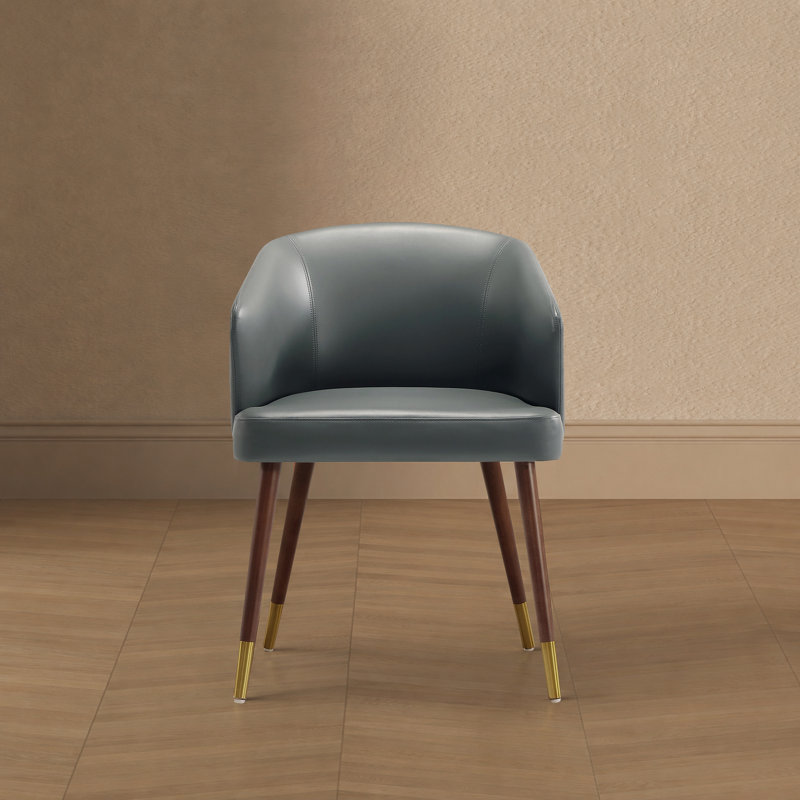 Chaise d'appoint Reeva, Noyer / gris graphite