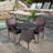 Getchell 2 - Person Wicker Patio Dining Set with Round Table