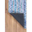Tapis décoratif à chevrons bleus rétro-285104253