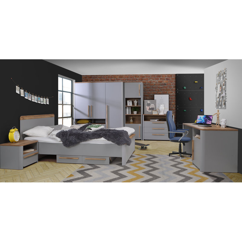 Phineas 48.6cm W Particle Board / Chipboard Bedside Table