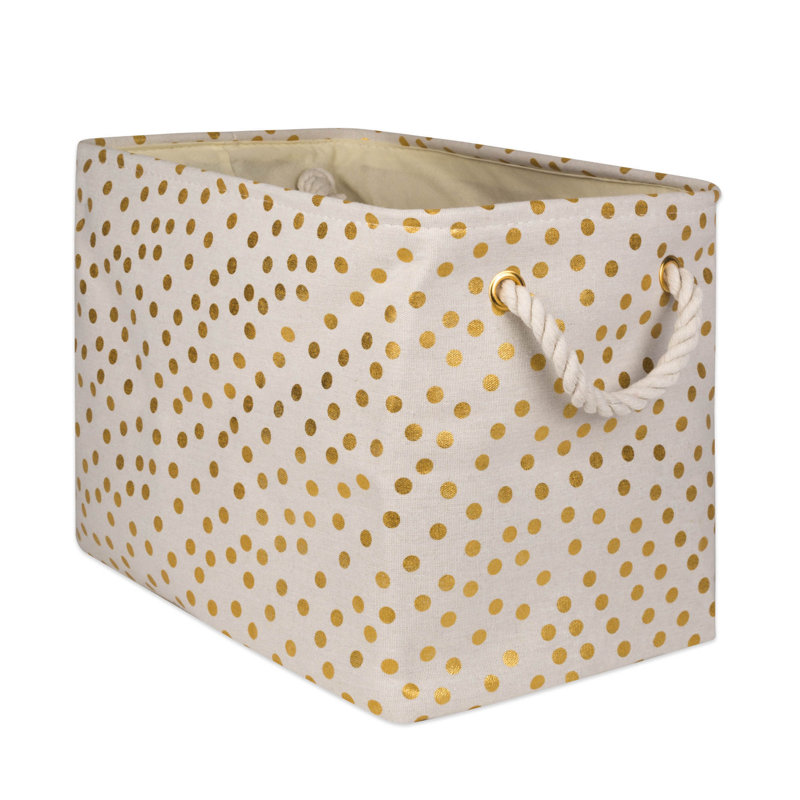 Panier en tissu Amado Dots, H 12 po x l 10 po x P 16 po