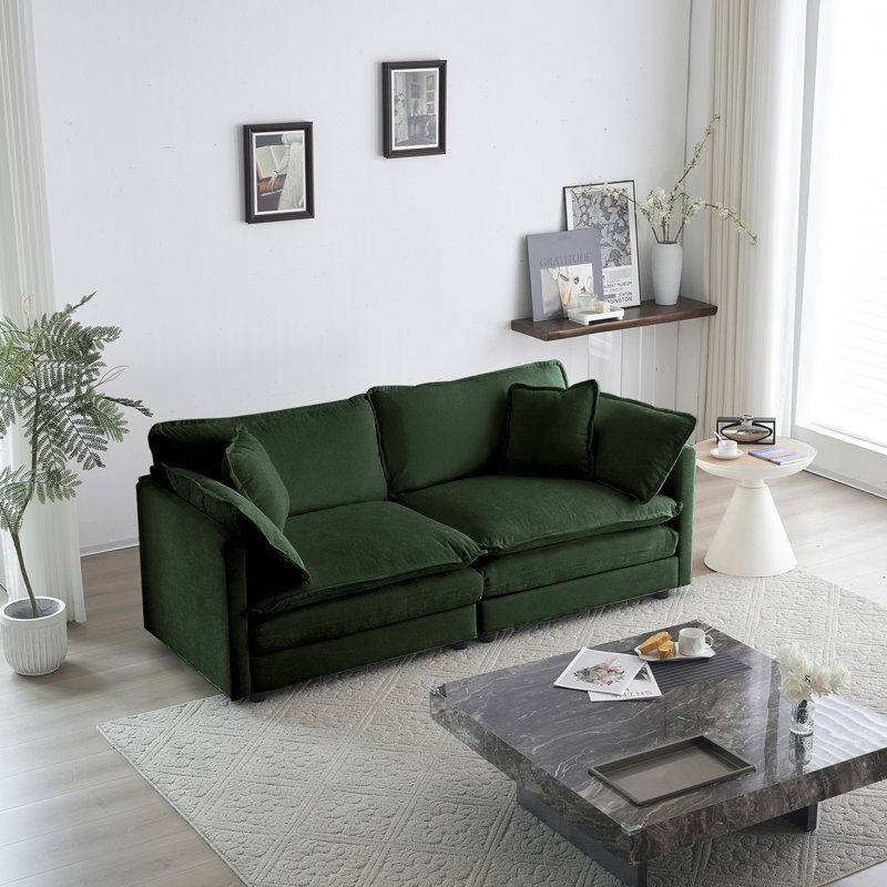 Upholstered 29.7 " Chenille Loveseat