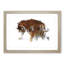 Mother Tiger and Cub in Winter in Abstract - Picture Frame Painting Print-55725646-55725650